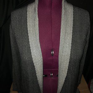 NorthStyle Herringbone Open Cardigan Sweater XL